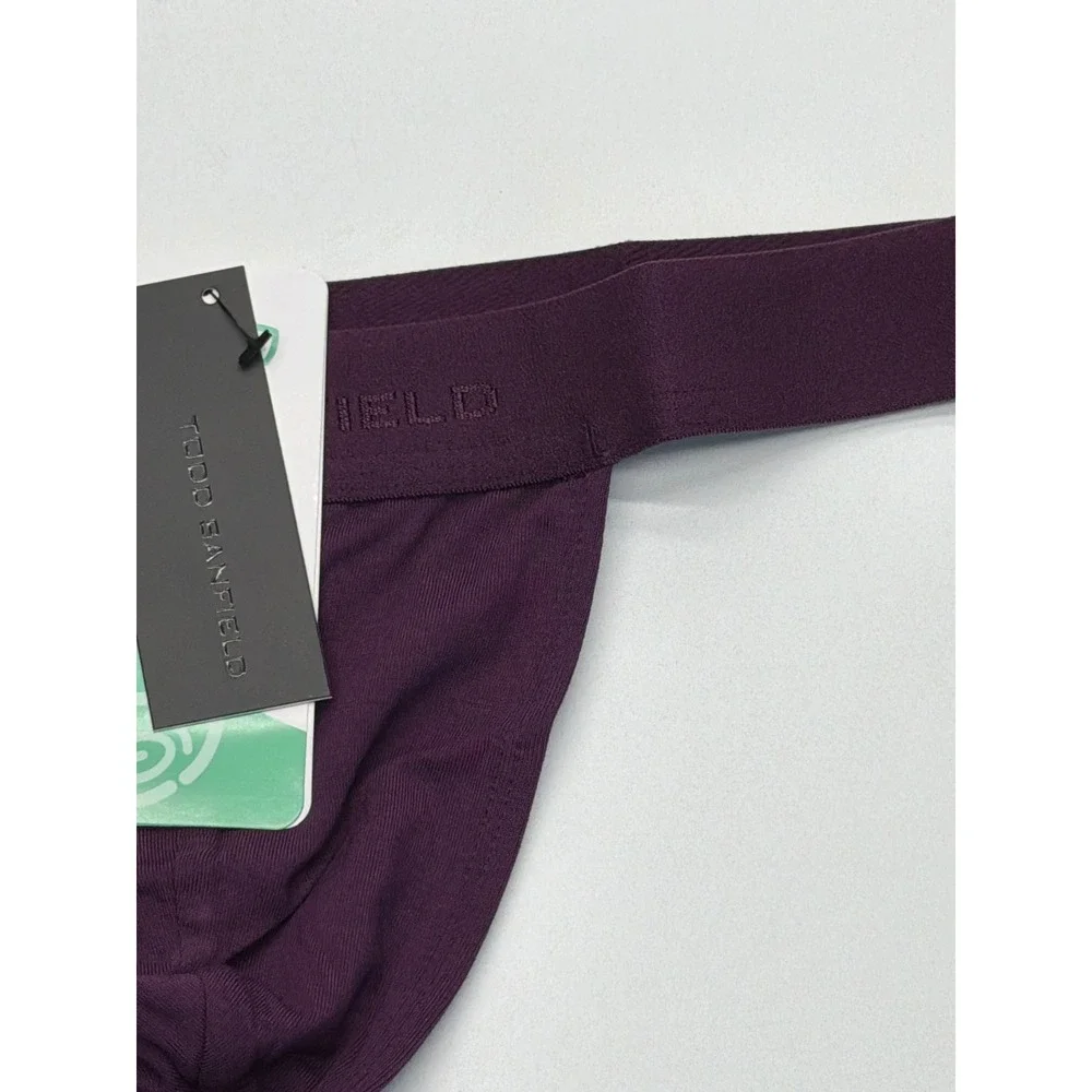 Todd Sanfield Essential Thong Deep Purple ES1710 Mens Size S New